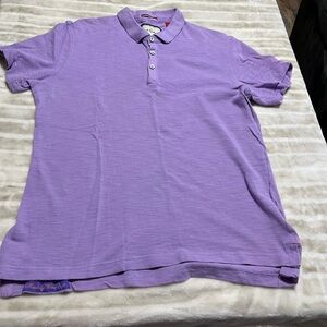 Robert Graham L Purple Polo Shirt